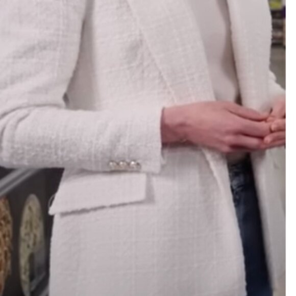 Zara Gray Textured Blazer ASO Kate MIddleton - Picture 3 of 6